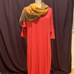 Watermelon cool, most versatile dress EVER.